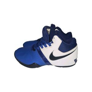 Kid's Nike Air Visi Pro 5 Blue White Basketball Sneakers Size 6  **No Insoles**